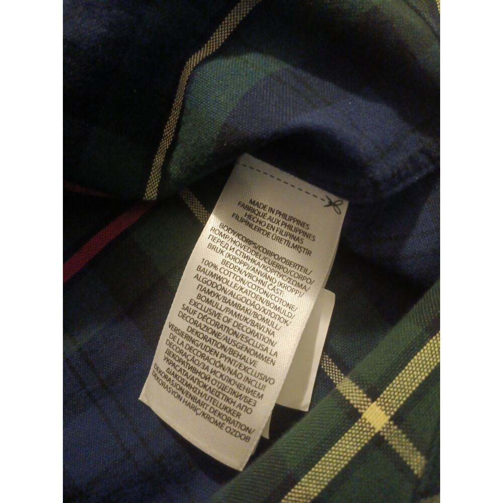 Polo Ralph Lauren Plaid Long Sleeve Button Down Slim Shirt Mens Medium Green - Picture 6 of 8